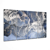 Marble 4 Pieces Mega Glass Wall Art (59"x36") | Insigne Art Design.